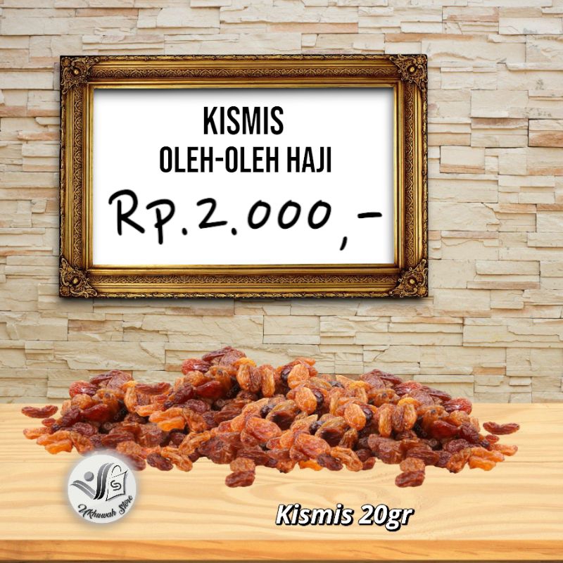 

Kismis 20 gr Isi Paket Oleh-oleh Haji Umrah