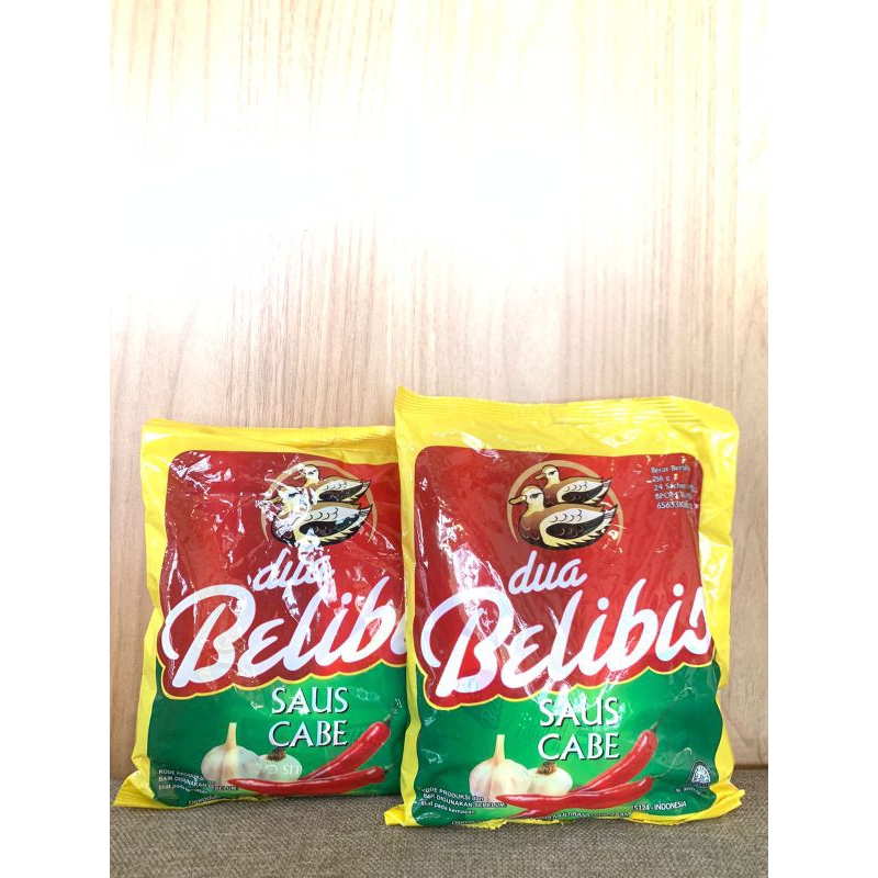 

Saus sambal cabe dua belibis sachet 9 gr / saus sambal sachet murah