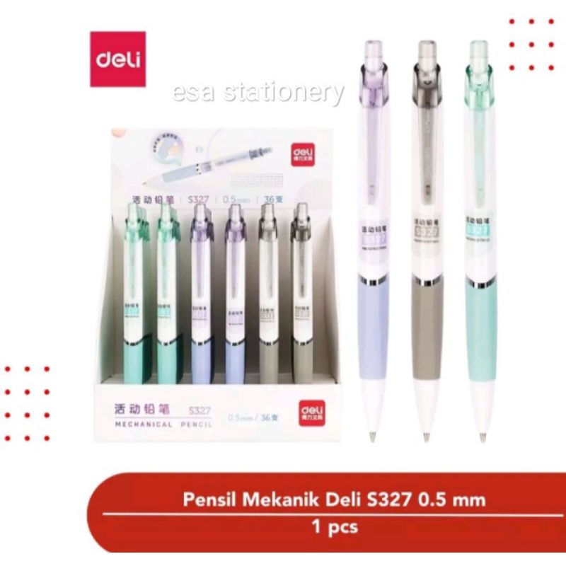 

Pencil Pensil Mekanik Cetek Deli Tip 0.5 mm S327