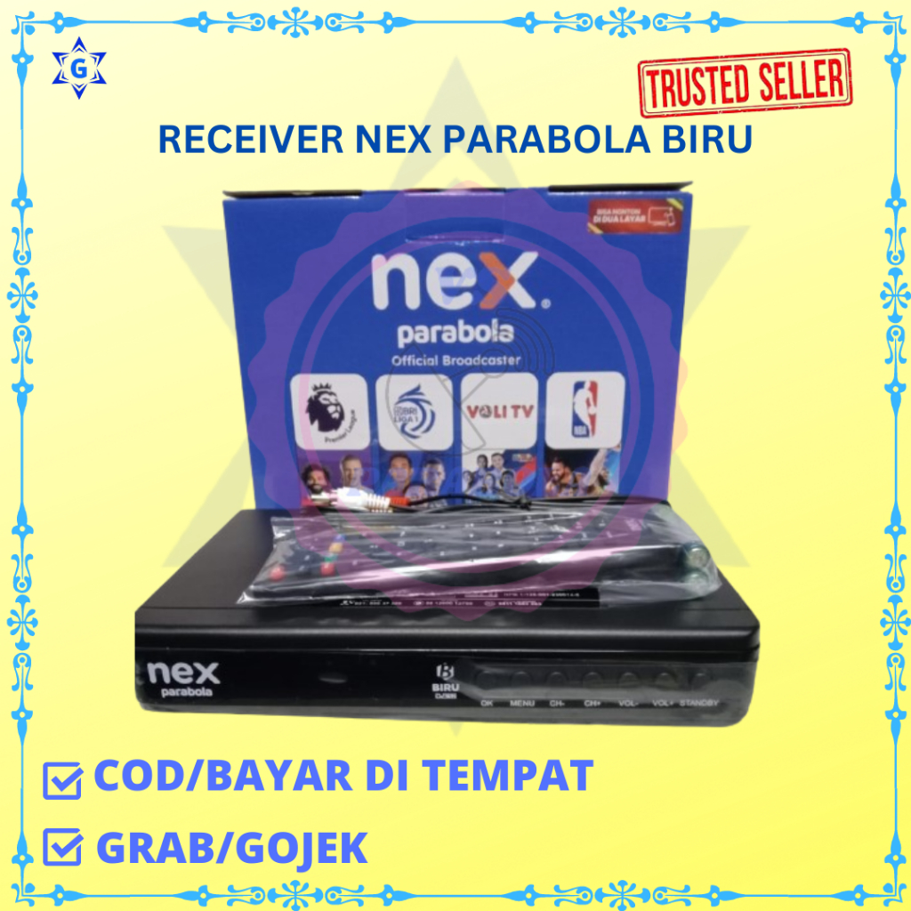 RECEIVER NEX PARABOLA BIRU CHIPSET GX 6605SJ DAN