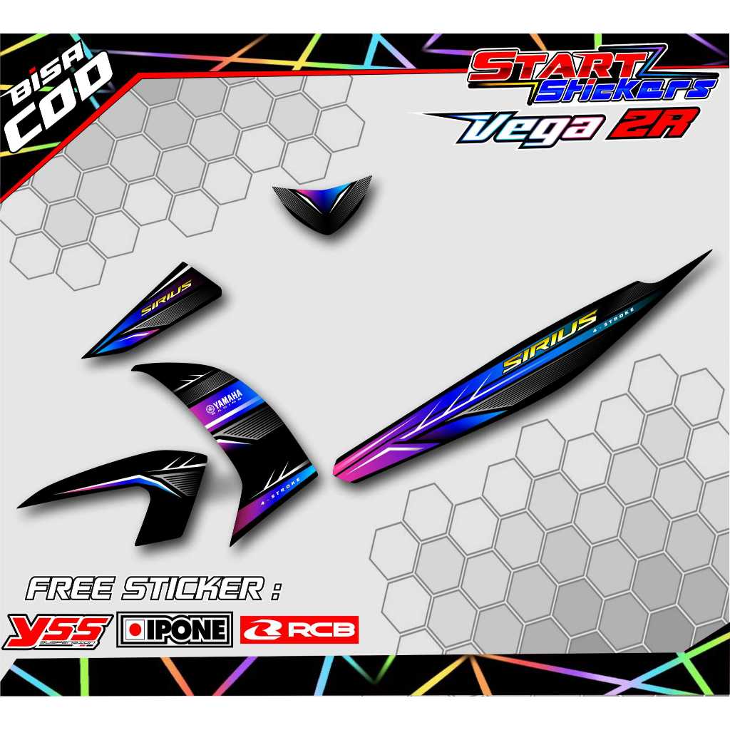 STRIPING VARIASI YAMAHA VEGA ZR SIRIUS / STICKER LIST VARIASI MOTOR VEGA ZR SIRIUS
