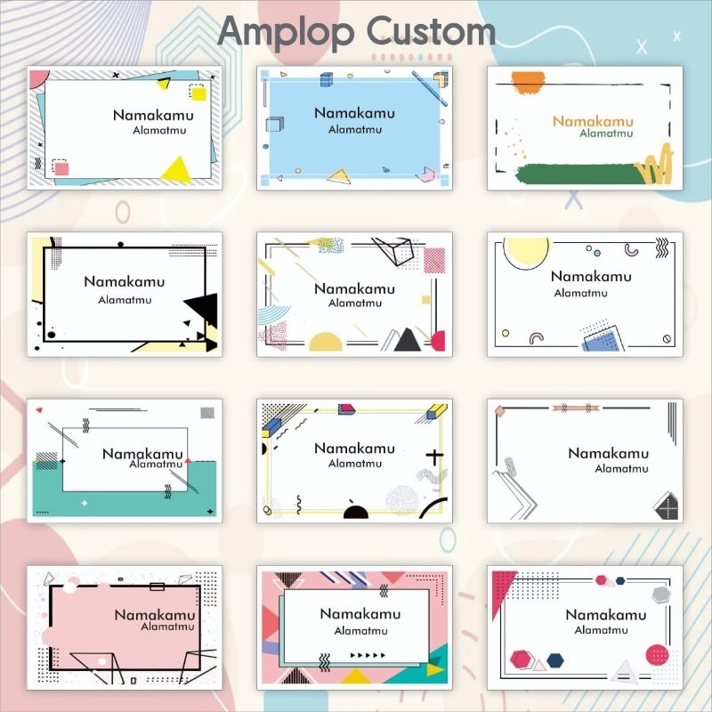 

Amplop Kondangan Custom