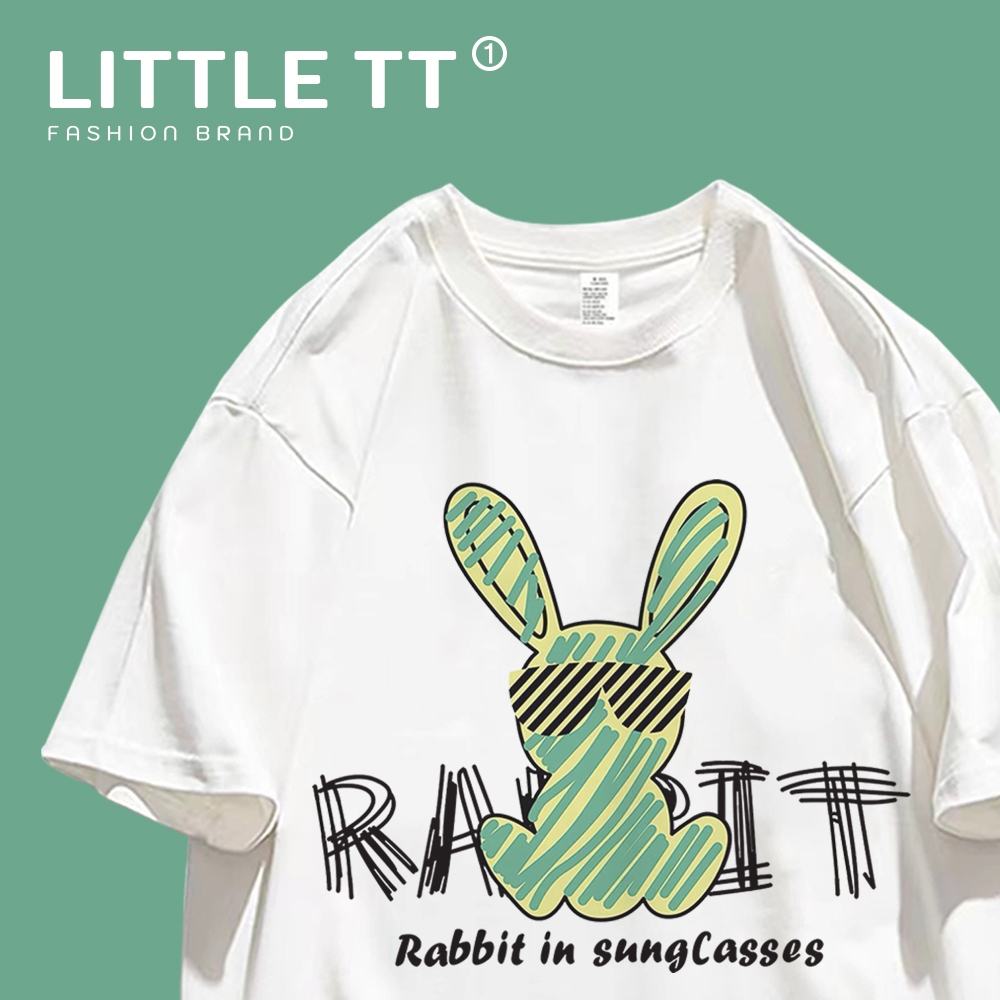 Kaos T shirt Wanita Oversize Kucing pola kartun lucu/atasan korean style wanita/baju kece wanita