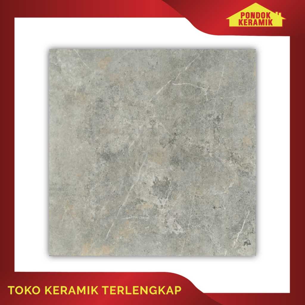 Keramik Lantai Platinum Marble Matte Cutting 60x60 Santander Grey Rectified