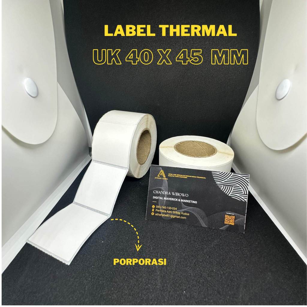 

Sticker Label Thermal 40X45 mm | Stiker label UK 40X45 mm | Thermal UK 40X45 MM
