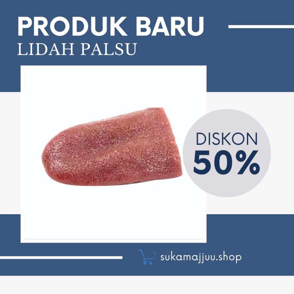 Karet Lidah Palsu Sulap Debus Alat Sulap|| Halloween Prank Toy sulap lidah tounge magic
