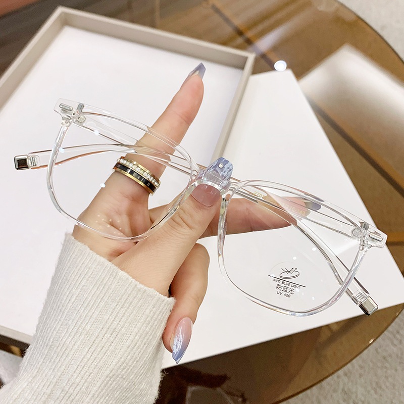 Viendo Kacamata Photocromic Anti Radiasi Blueray Minus Cylinder Fashion Frame Komputer Hp Anti Sinar Matahari Kaca Mata Optik 2 in 1 Bluecromic UV400 Wanita Pria Cowok -1/-1.5/-2/-2.5/-3/-3.5/-4/-4.5/-5/-5.5/-6-1