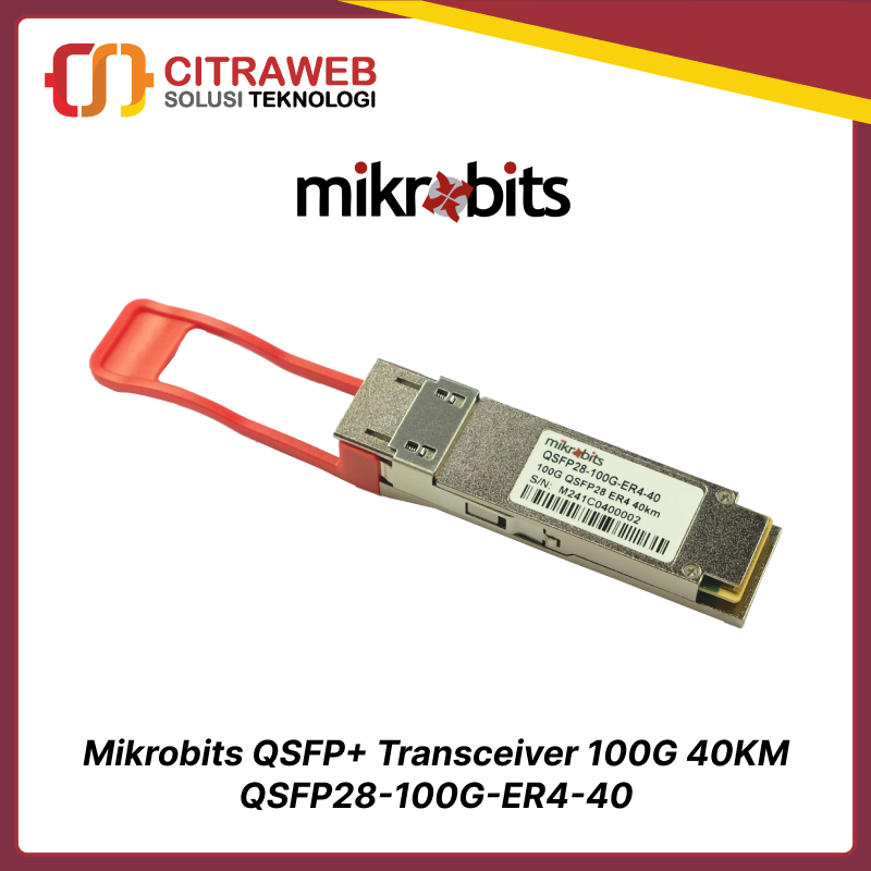 Mikrobits QSFP+ Transceiver 100G 40KM QSFP28-100G-ER4-40