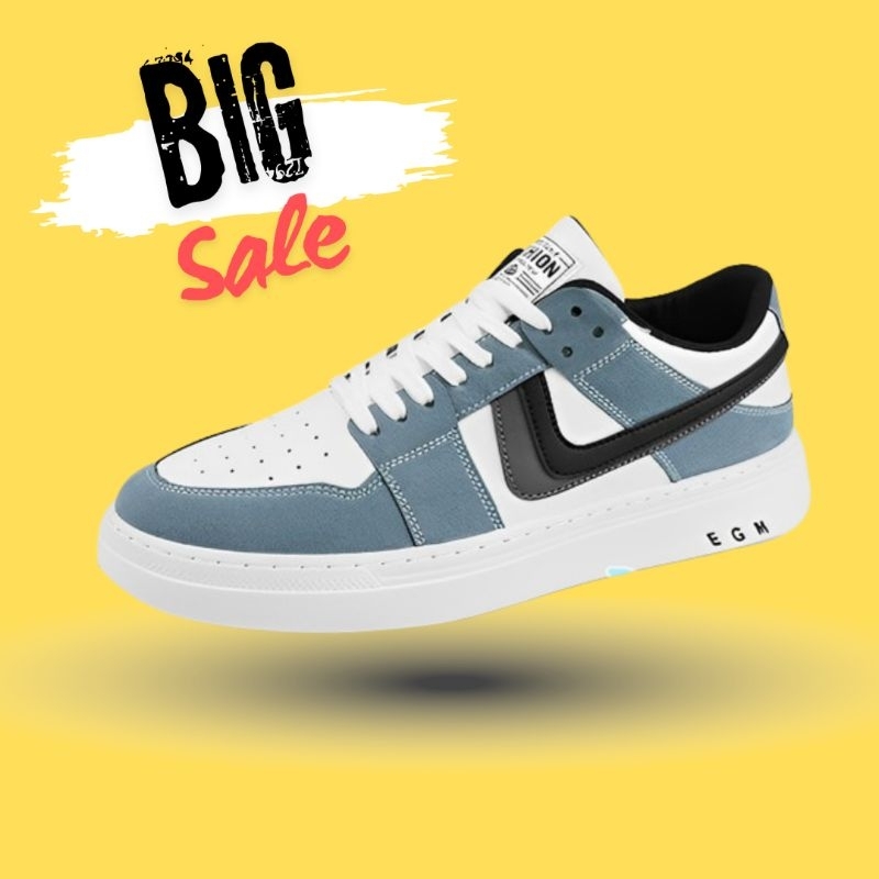 Sepatu Tali Pria Sneakers Fashion Kasual Sport Sekolah Import 100% Original