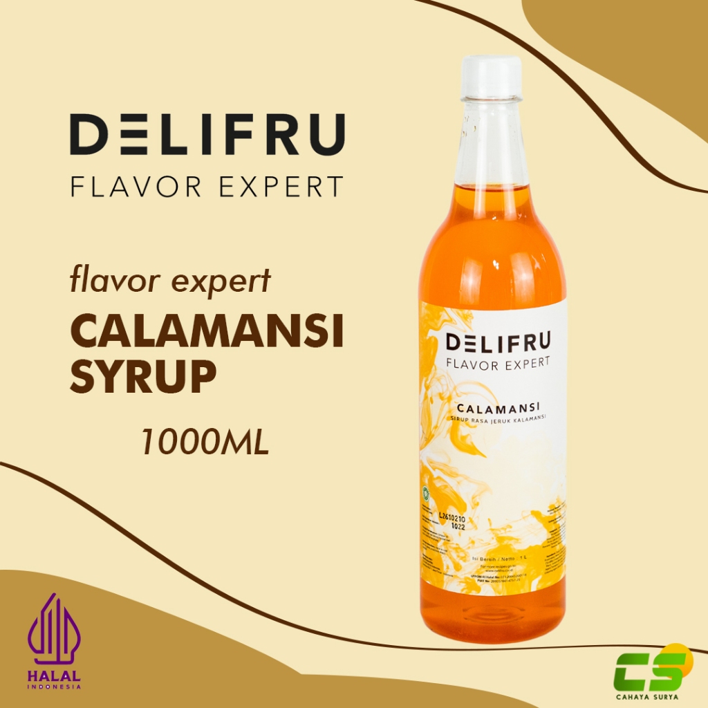 

Delifru Syrup/Sirup - Calamansi Syrup 1000 ml