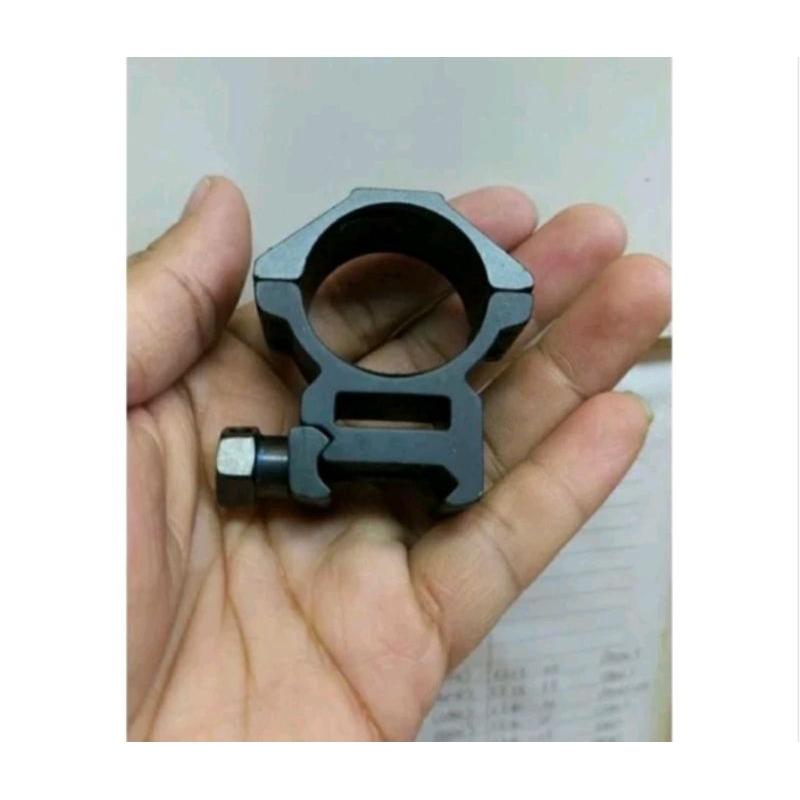 mounting teleskop OD 30 kaki 22 pendek mounting OD 30 dobel baut pendek