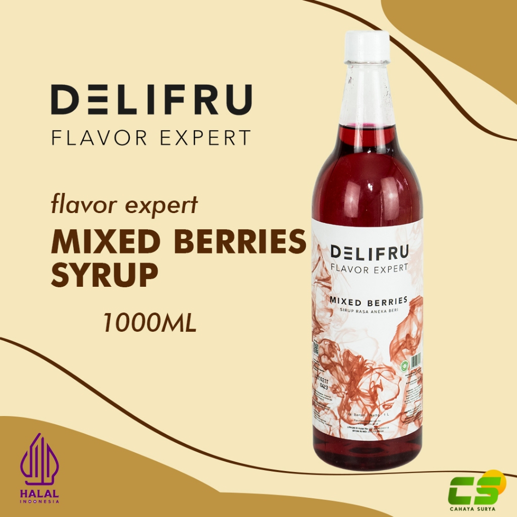 

Delifru Syrup/Sirup - Mixed Berries Syrup 1000 ml