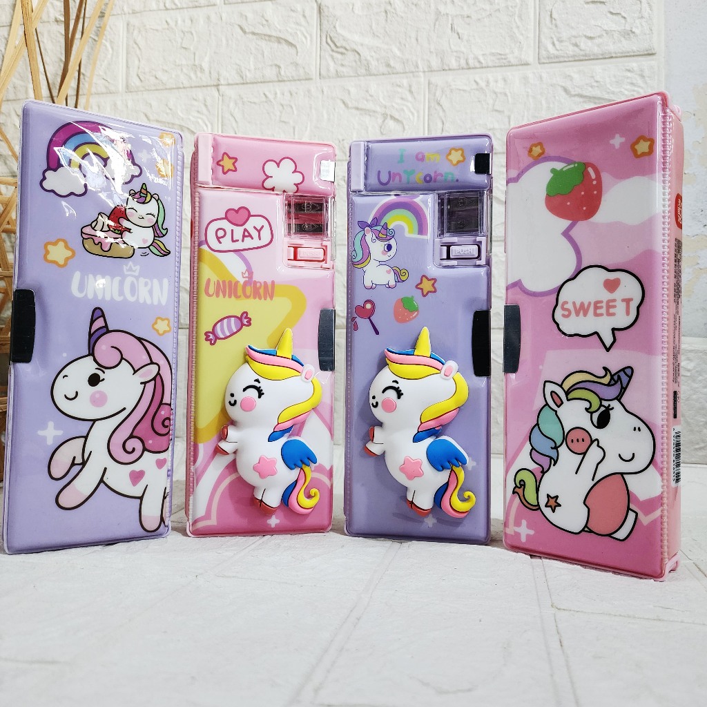 

KOTAK PENSIL MAGNET SET UNICORN TIMBUL / KOTAK PENSIL SQUISHY UNICORN/ KOTAK PENSIL LUCU