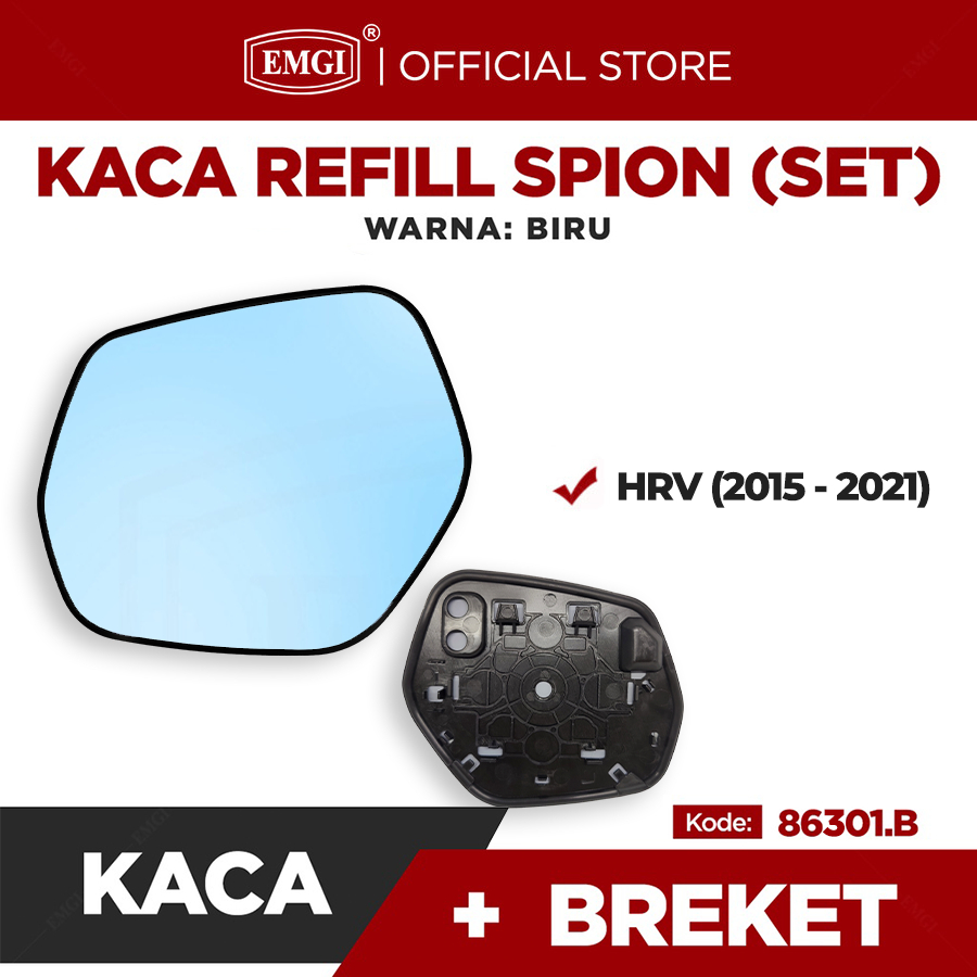 Kaca Spion Refill Biru SET - Spion Mobil HRV