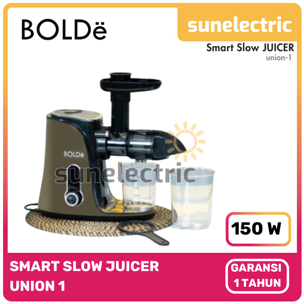 BOLDe Super Smart Slow Juicer Union 1 150 watt / Slow Juicer / Blender Low watt Union