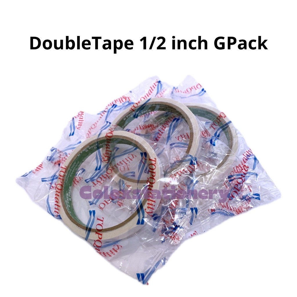 

Double Tape 2 Sisi / Perekat 2 Sisi Tebal Ukuran Kecil 1/2 Inch Goldpack Hijau