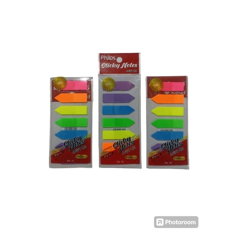 

sticky note panah Philos 7 warna # MK