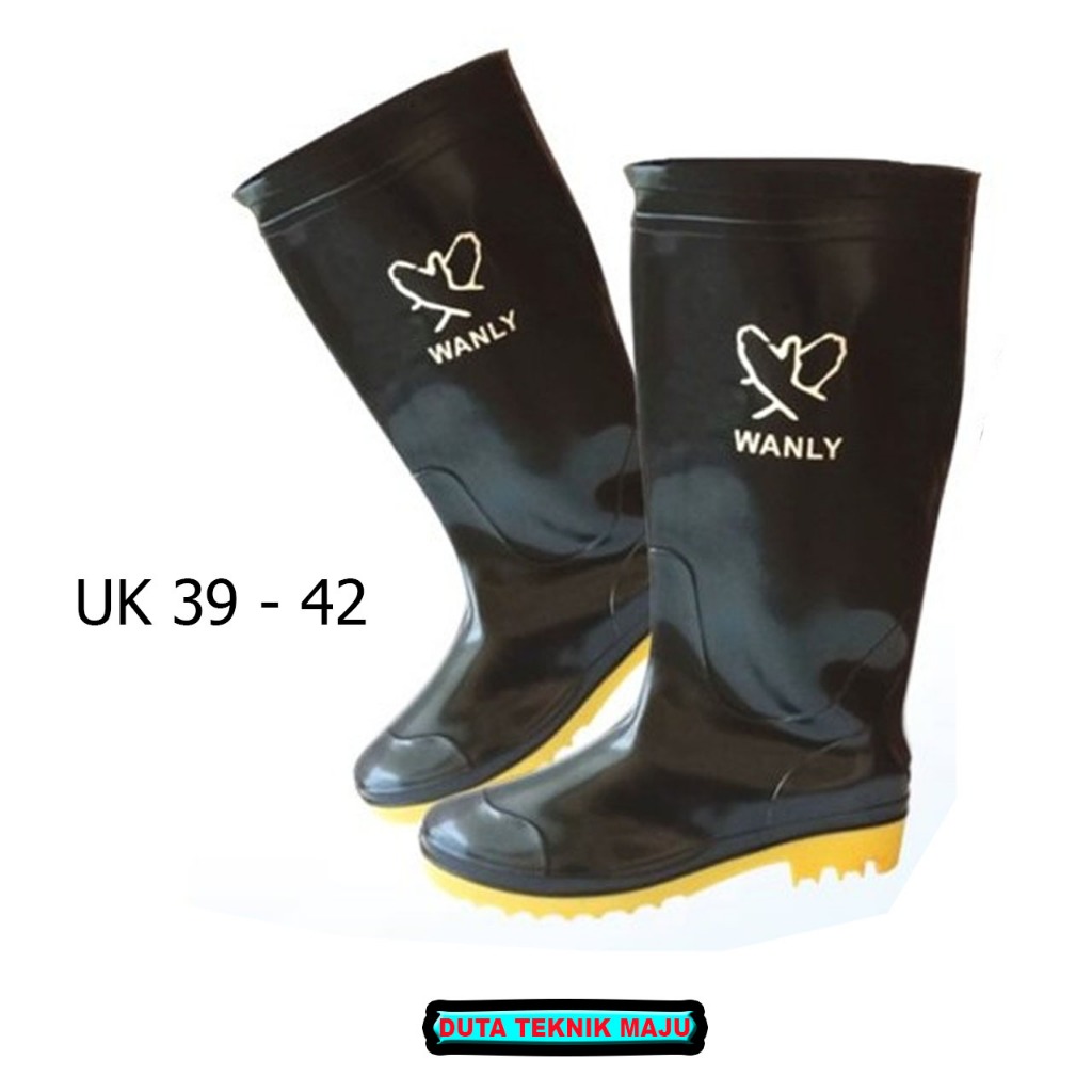 [COD] Sepatu Proyek Safety Boot Hitam| Sepatu Proyek Boot Panjang Laki-Laki Murah| Sepatu Boat Bangu