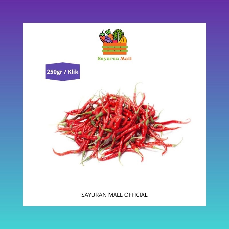 

250gr Cabai Merah Keriting | Bumbu Dasar | SAYURANMALL