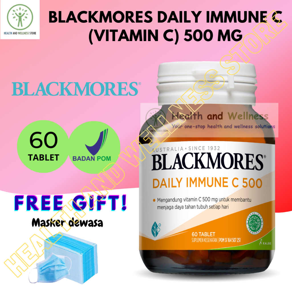 Blackmores Vitamin C 500 Mg  60 Tablet Vit C Imun Tubuh