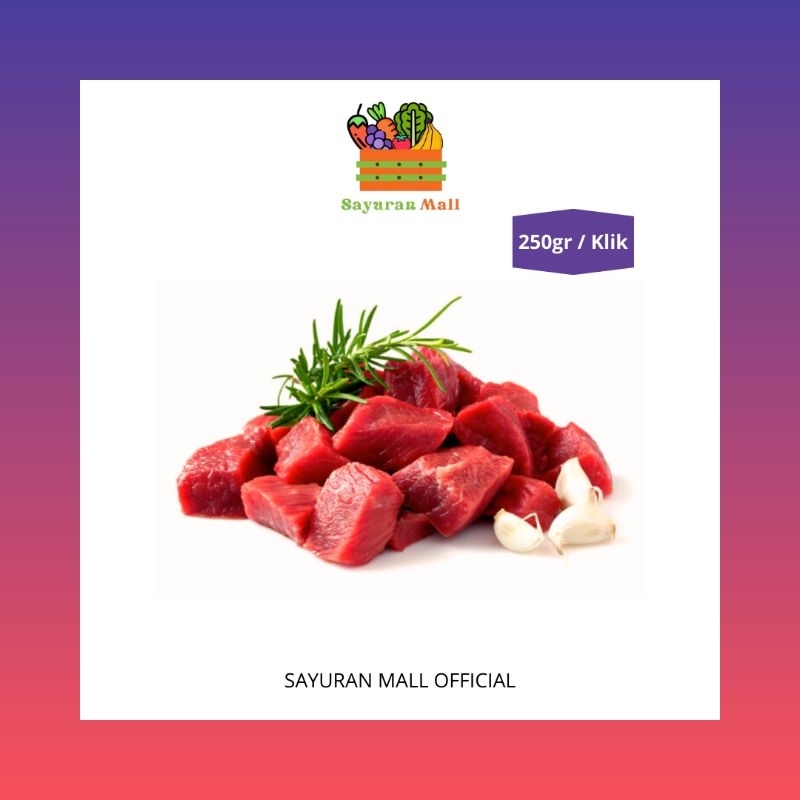 

250gr Daging Sapi Segar | Daging Sapi | SAYURANMALL