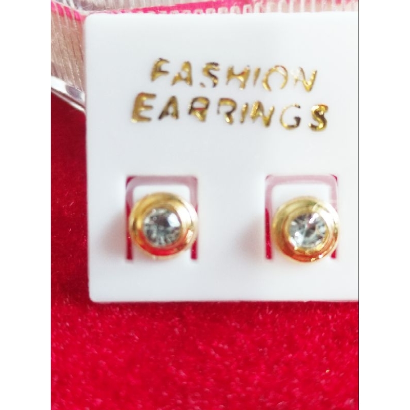 macam2 anting lapis emas, anting / giwang bubut (bulat) mata 1 kecil, anting titanium, anting krista