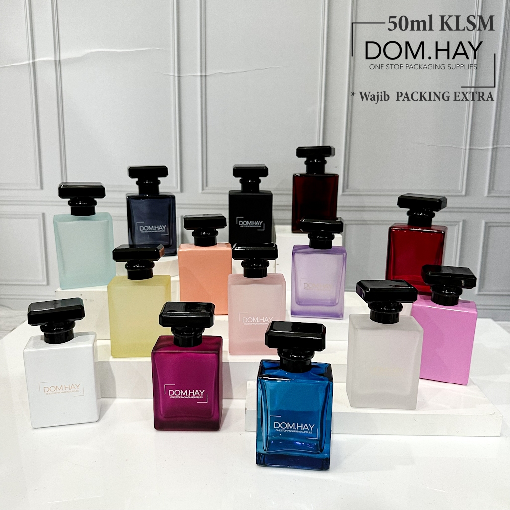 50ml KLSM Chanel Hitam Botol Parfum Semi Press Kaca Parfume Minyak Wangi Fragrance