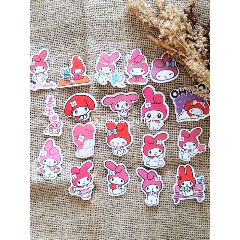 

La Felicia Sticker Stiker My Melody DIY Projects Scrapbook Deco Jurnal Kit