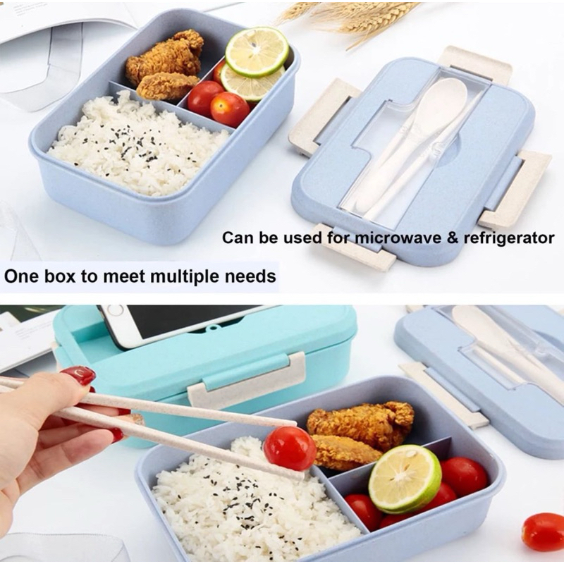 Lunch Box Set Kotak Bekal Makan / Tempat Makan Satu Set