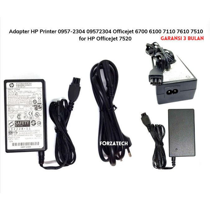 Adapter HP Printer Officejet 6700 6100 7110 7610 7510/HP OfficeJet 7520 New Bergaransi