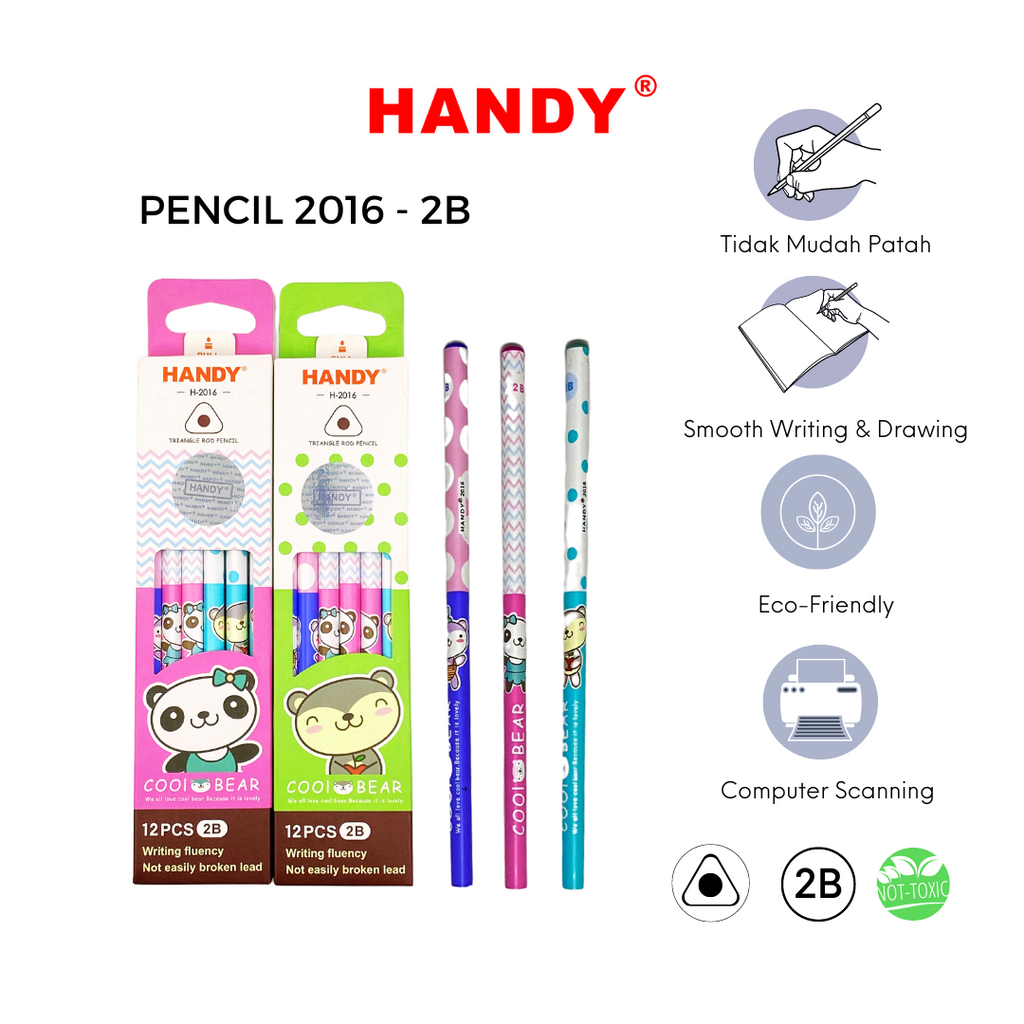 

Pensil Handy 2016 - 2B LKM Isi 12