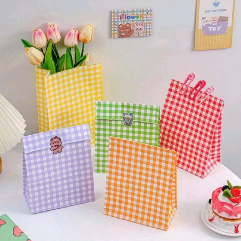 

PAPER BAG SNACK CANDY PERMEN KUE KERING COOKIES KANTONG KERTAS COLOURFULL