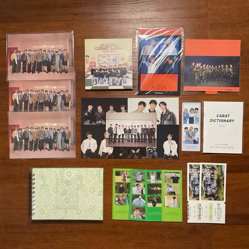 seventeen postcard photocard photo strip photo ticket photo stand dvd cd photobook memory caratland 