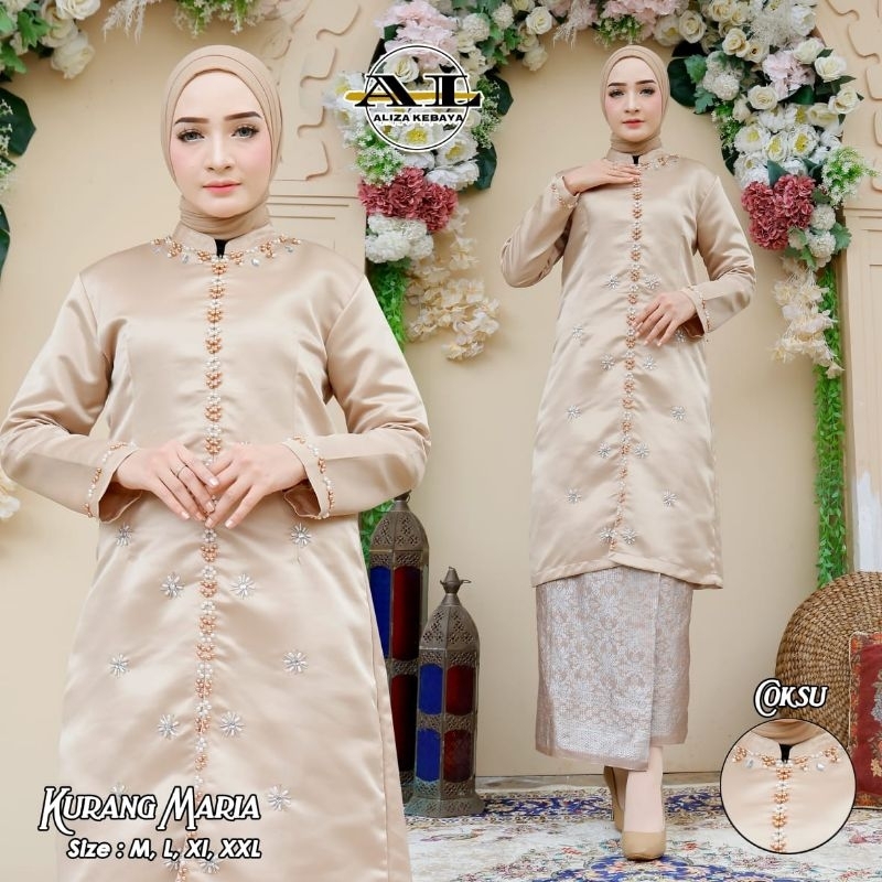 ATASAN KEBAYA KURUNG MELAYU//KEBAYA KURUNG TAFETA PAYET//KEBAYA TUNIK TAFETA//KEBAYA TAFETA