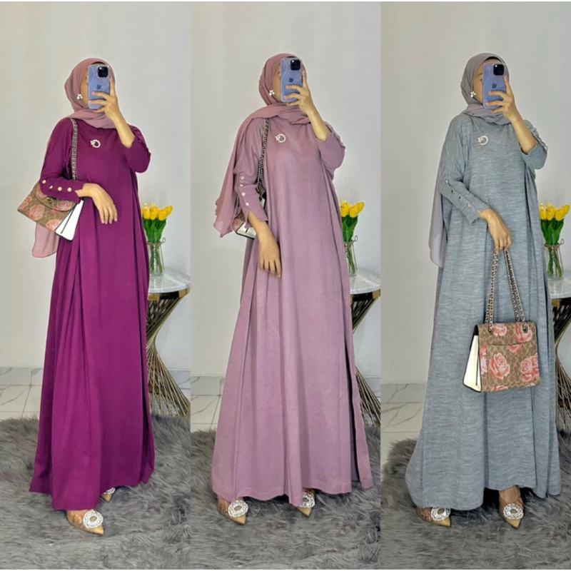 BATWING GAMIS RAJUT ABAYA JUMBO TERBARU / BATWING ABAYA / GAMIS MODERN TERBARU 2024