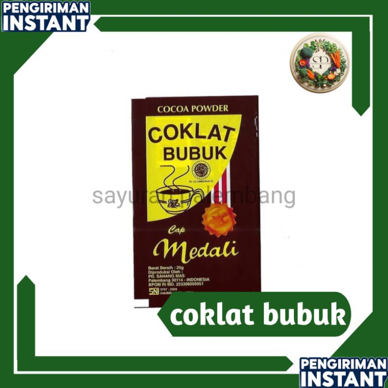 

coklat bubuk cap mendali 25g - sayuran palembang