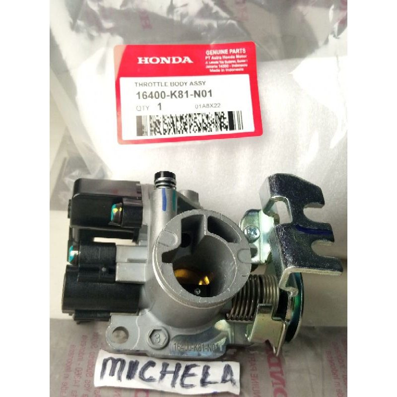 throttle trotol body Assy beat esp ,beat street ,Scoopy esp ring 12 2016-2018 16400-K81-N01 22 mm OE