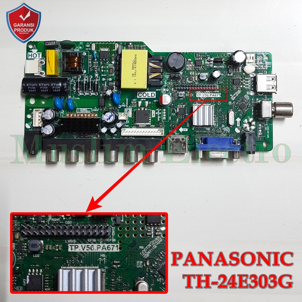 Mainboard LED TV Panasonic TH-24E303G TH-24E303 24E303G 24E303