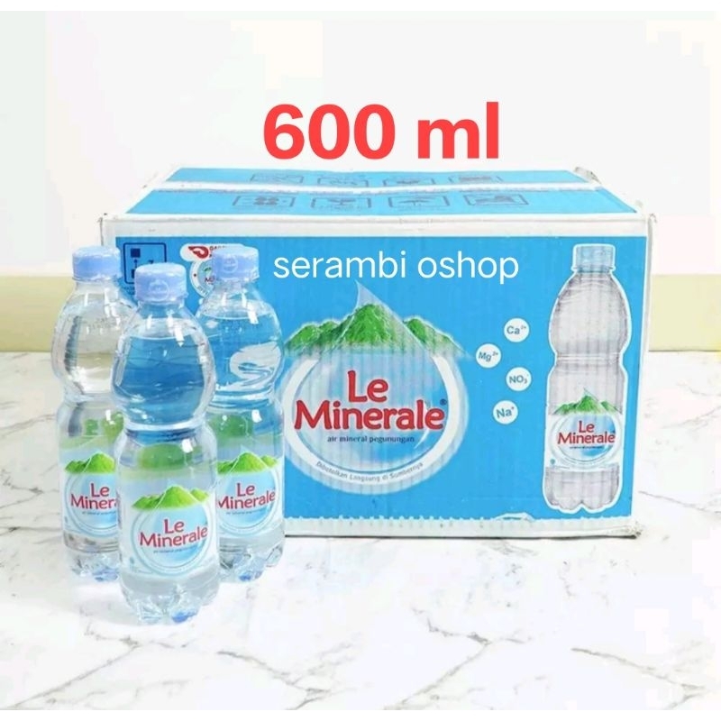 

LE MINERALE 600 ml 1 dus isi 24 botol