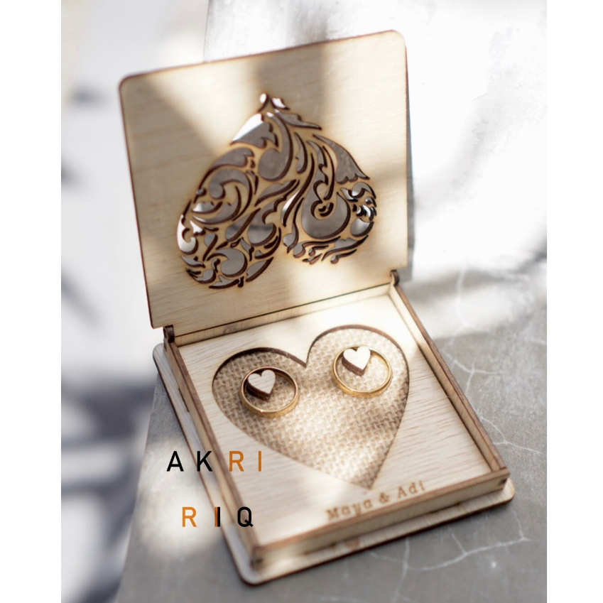 KOTAK CINCIN KAYU RUSTIC RING BOX RUSTIC BOX CINCIN RUSTIC