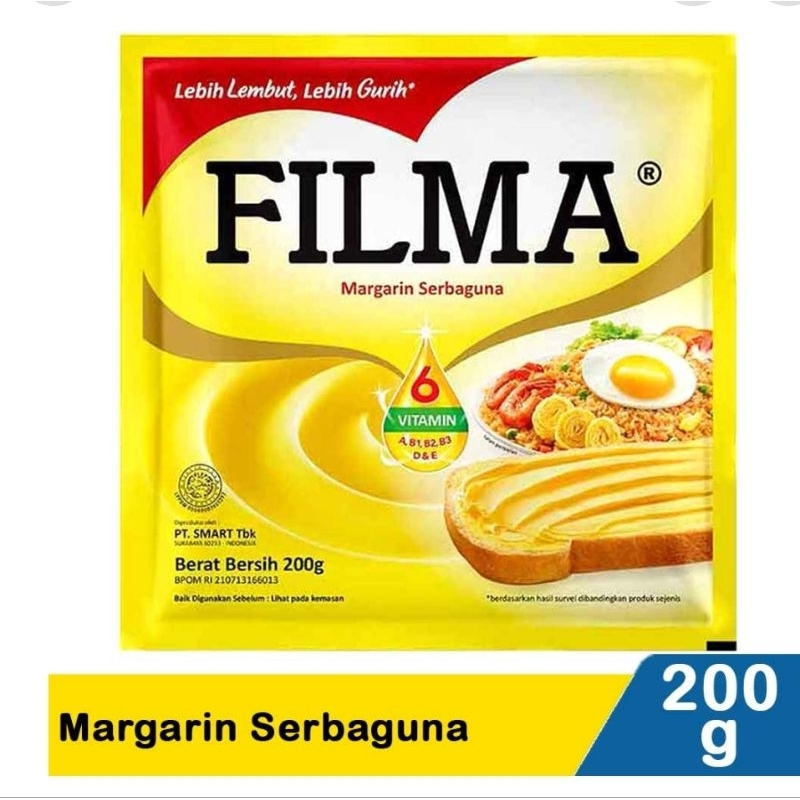 

MTZ | FILMA MARGARIN MARGARINE SERBAGUNA 200GR | ASK