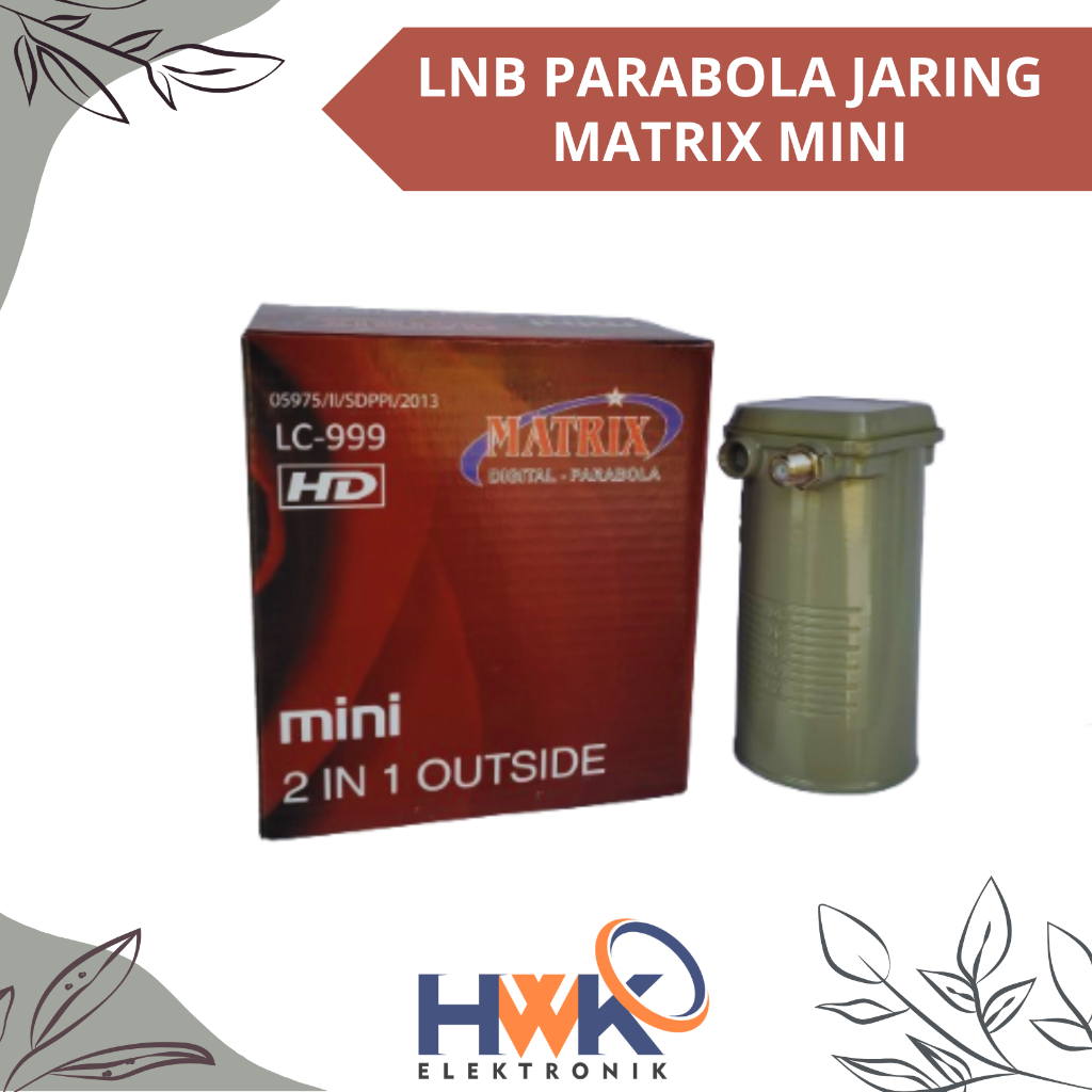 LNB C BAND MATRIX MINI  / SKYNINDO CERIA 1 OUT / 2 SATELIT LNB C BAND PARABOLA JARING
