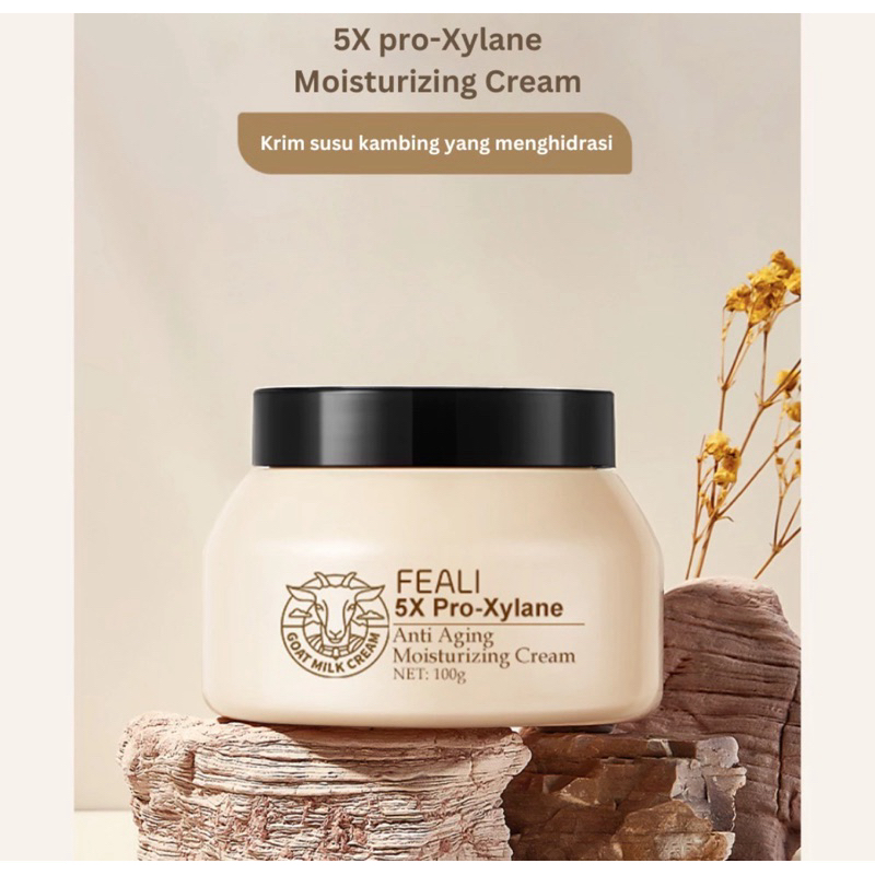FEALI 5X Pro-Xylane Goat Milk Anti-Aging and Moisturizing Cream | BPOM | ORIGINAL | Feali Moisturize