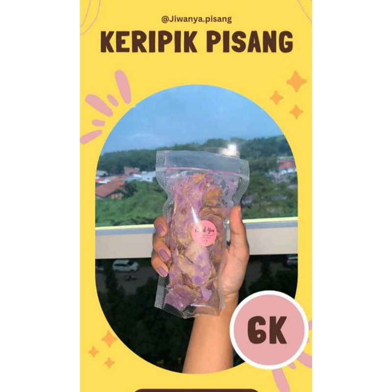 

Keripik pisang rasa Taro