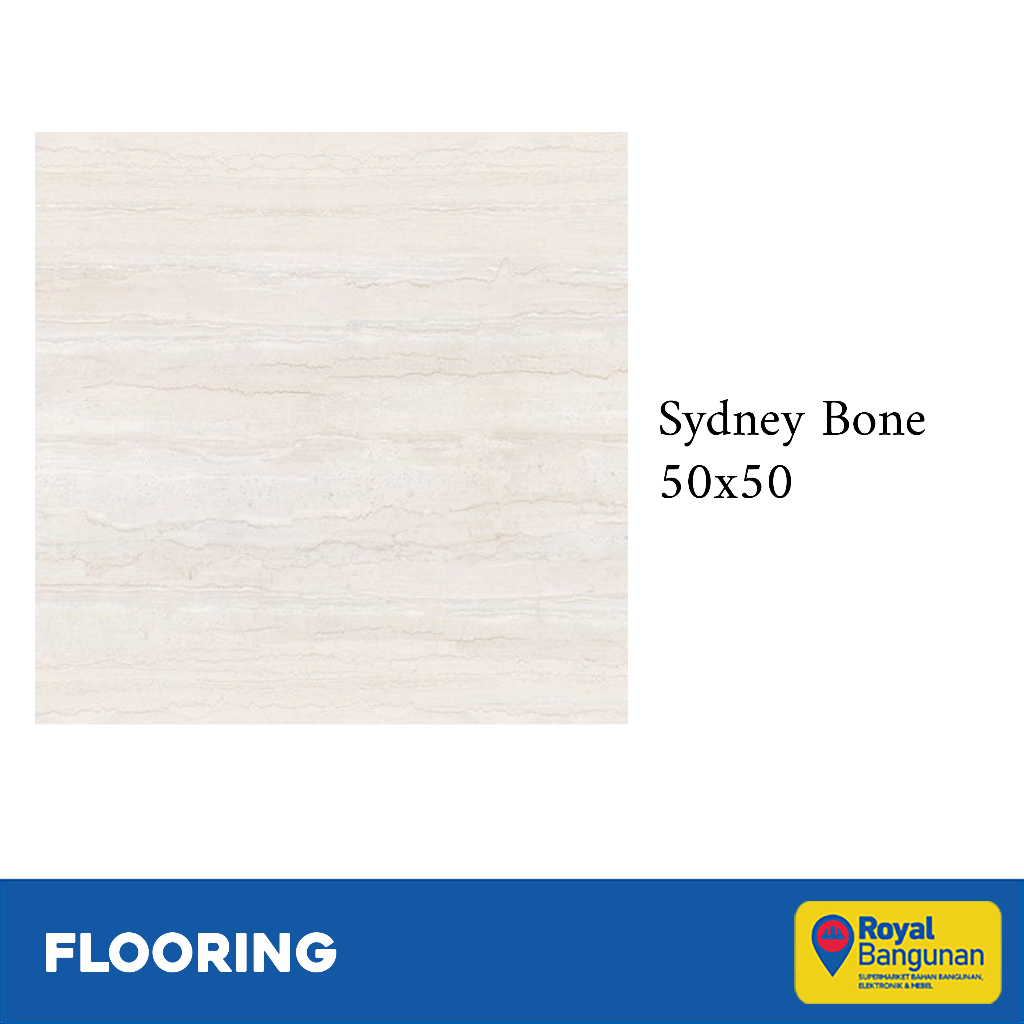 Milan Keramik Sydney Bone 50x50 Keramik Lantai Motif Marble Glossy