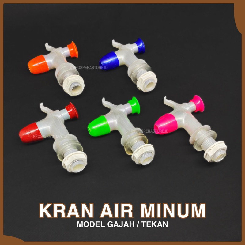 Kran guci gajah - Kran galon warna warni - Keran dispenser air minum