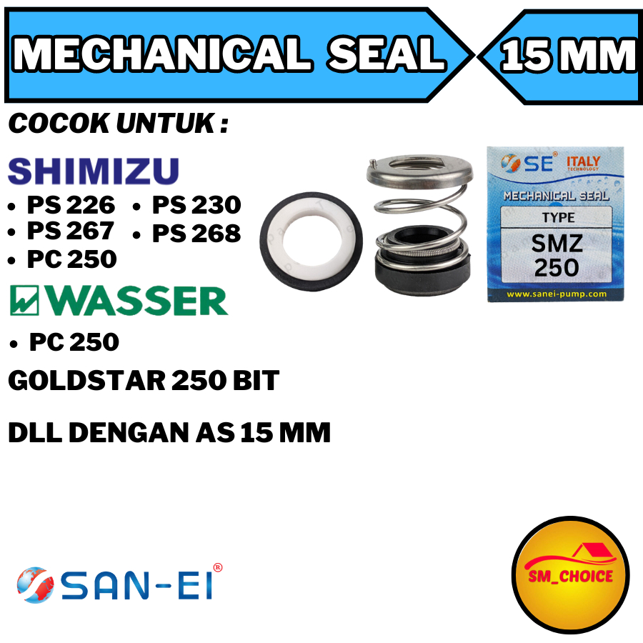 SAN EI MECHANICAL SEAL SHIMIZU 268 267 SIL MEKANIK POMPA SHIMIZU 268 SP-151