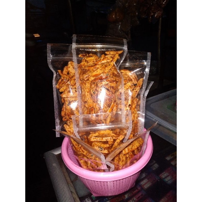 

basreng daun jeruk, basreng extra pedas, basreng exta pedas daun jeruk