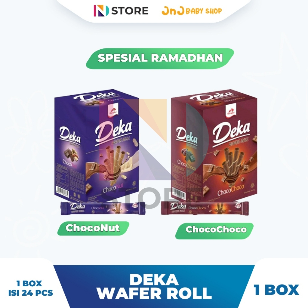 

Deka Wafer Roll Choconut/Chocochoco 1 Box Isi 24 Pcs