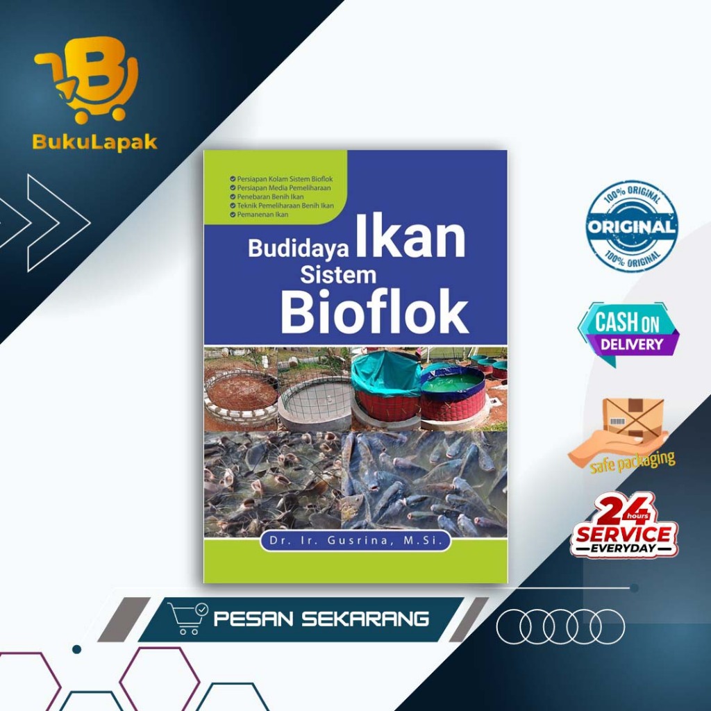Buku Budidaya Ikan Sistem Bioflok - Buku Perikanan - Buku Kelautan - Deepublish